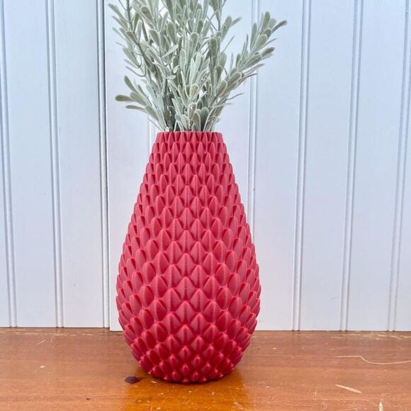 Modern Vase, Dragonscale Flower Vase - Picture 1 of 9